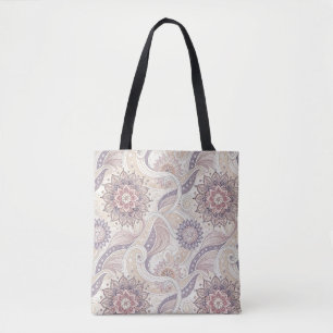 Boho-Blumen-Mandala-Spirituelles-Designmuster Tasche