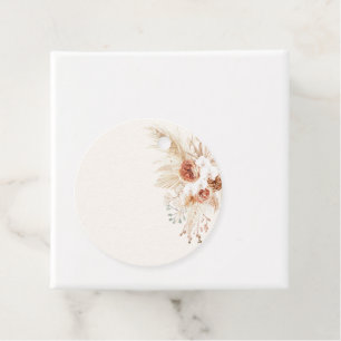 Boho-Blumen-Mimosa-Bar-Saft-Etiketten für Handschr Geschenkanhänger