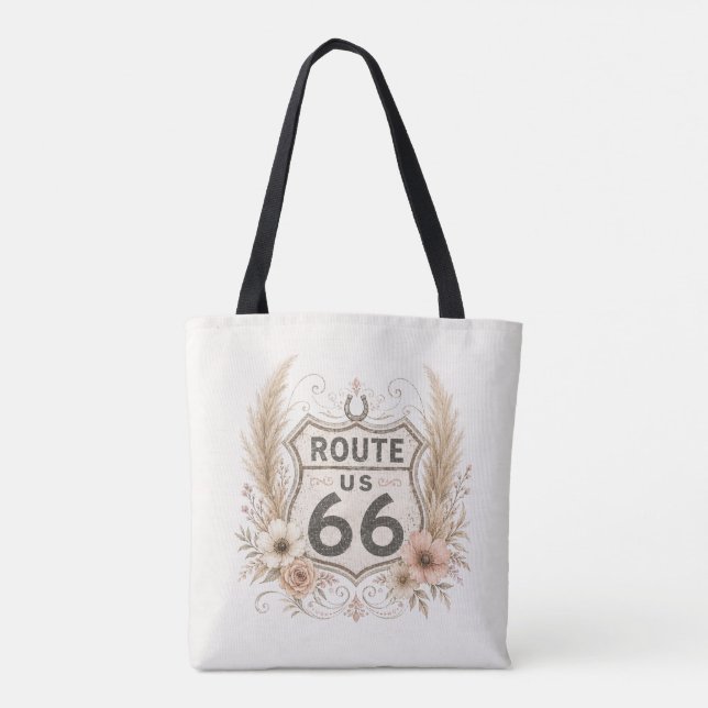 Boho-Blumen-Mother-Road-Tasche Tasche (Rückseite)
