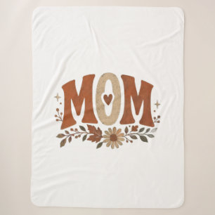 Boho-Blumen-Terrakotta-Retro-Erdige-Wild-Mom-Herbs Sherpadecke