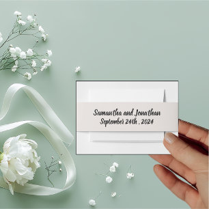 BOHO Blumen- und Zweigering  Einladungsbanderole