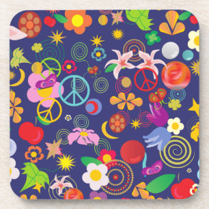 Boho-Blumen Untersetzer