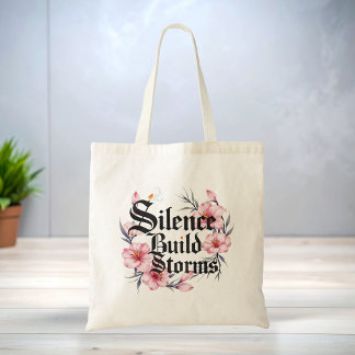 Boho-Blumen-Zitat Elegante Stylische Tragetasche