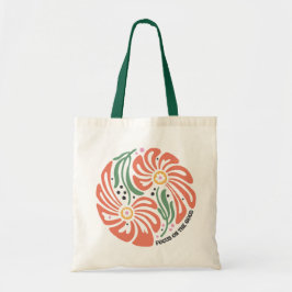 Boho-Blumen-Zitate Tragetasche