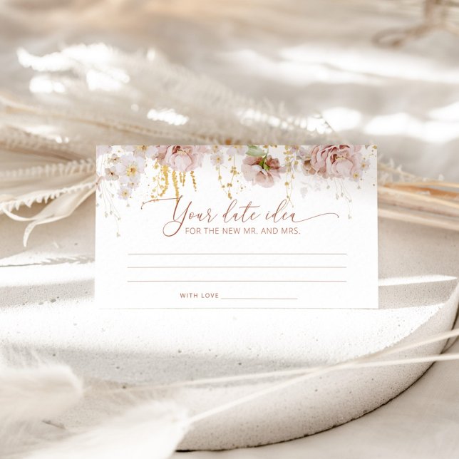 Boho Blumengestein Datum Ideen Nacht. Datum jar Begleitkarte (Von Creator hochgeladen)