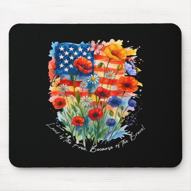 Boho Blumenland der freien wegen der tapferen Mousepad (Vorne)