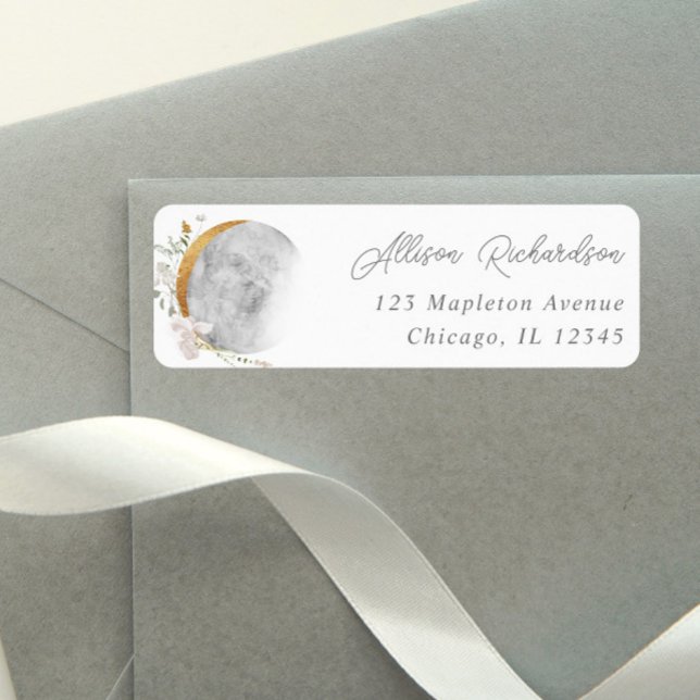 Boho Blumenmoon Moderne Wasserfarben (Von Creator hochgeladen)