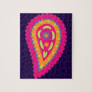 Boho-Blumenmotiv in Rosa