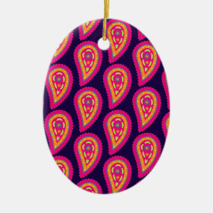 Boho-Blumenmotiv Keramik Ornament