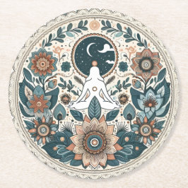 Boho blumenpastellfarbene Untersetzer