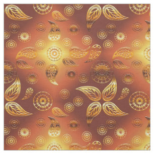 Boho Blumensteigungs-Orange Stoff