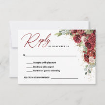 Boho Blush Burgundy Floral Gold Geometric Wedding