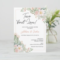 Boho Blush Floral Taco "über Liebe Paare Bridal