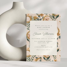 Boho Blush Green Botanical Moon Niedlich Baby Dusc