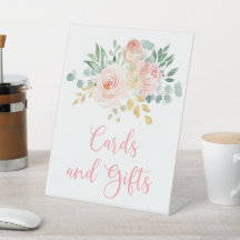 Boho Blush Pink Blumenduschkarten und Geschenke