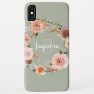 Boho Blush Pink Blumengrau Case-Mate iPhone Hülle