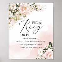 Boho blush rosa Blumengold stecken auf seinem Schi