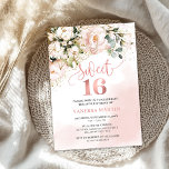 Boho blush Rosa Rose Gold 16 . Geburtstag Einladung<br><div class="desc">Boho blush rosa Rose Gold 16 . Geburtstag Einladung,  Kontaktieren Sie mich für passende Artikel oder für die Anpassung,  Blush Rose ©</div>