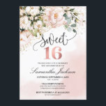 Boho blush Rosa Rose Gold 16 . Geburtstag Einladung<br><div class="desc">Boho blush rosa Rose Gold 16 . Geburtstag Einladung,  Kontaktieren Sie mich für passende Artikel oder für die Anpassung,  Blush Rose ©</div>