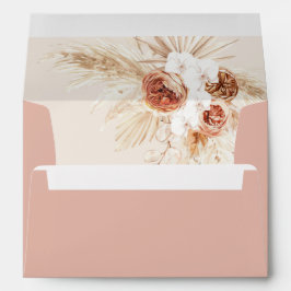 Boho Blush Umschläge, moderne Blumenkorngras