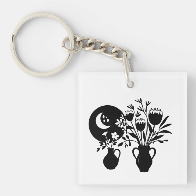 Boho bohemian floral sun moon (Devant)