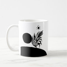 boho bohemian floral sun moon kaffeetasse