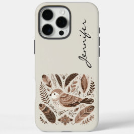 Boho Bohemisch Bird Feather iPhone / iPad Gehäuse iPhone 16 Pro Max Hülle