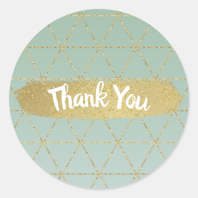 Boho Bohemisch Chic Gold Mint Modern Sweet 16 Part Runder Aufkleber (Vorderseite)