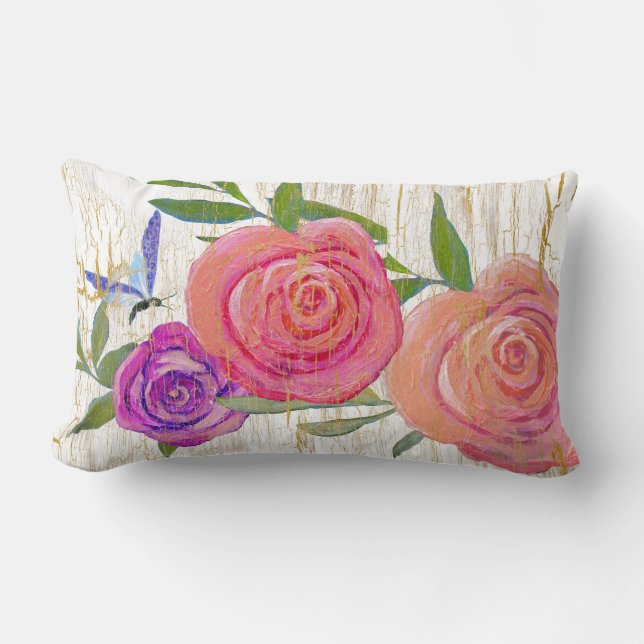 Boho Bohemische moderne Vintage Lendenkissen (Vorderseite)