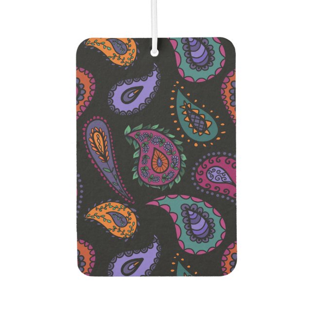 Boho Bold Paisley Beauty Zwei Seitenmuster Autolufterfrischer (Vorderseite)