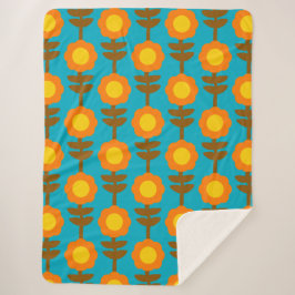 Boho Botanica Sherpa Blanket Sherpadecke