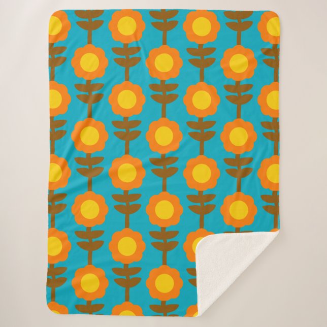 Boho Botanica Sherpa Blanket Sherpadecke (Vorderseite)