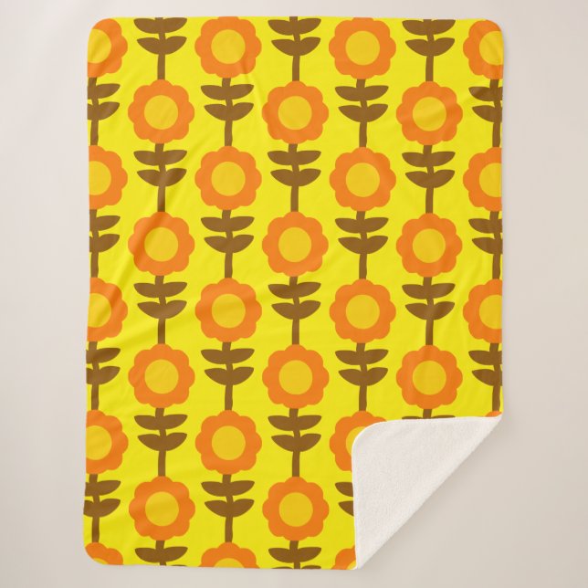 Boho Botanica Sherpa Blanket Sherpadecke (Vorderseite)