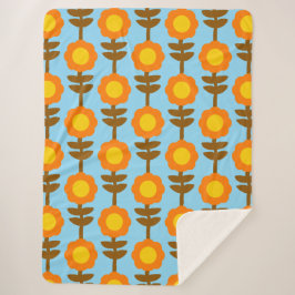 Boho Botanica Sherpa Blanket Sherpadecke