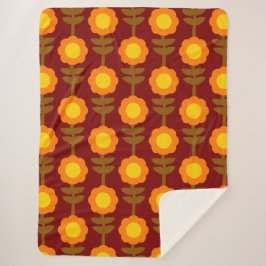 Boho Botanica Sherpa Blanket Sherpadecke