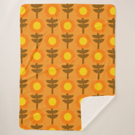 Boho Botanica Sherpa Blanket Sherpadecke