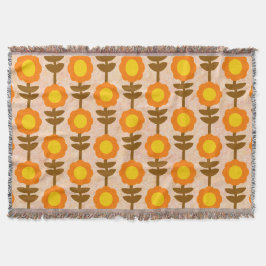 Boho Botanica Throw Blanket Decke