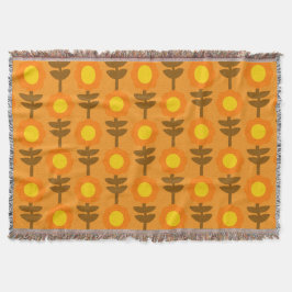 Boho Botanica Throw Blanket Decke