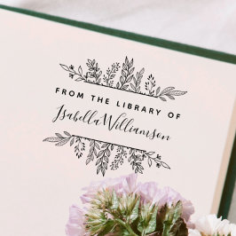 Boho Botanical aus der Bibliothek des Buchzeichens Gummistempel