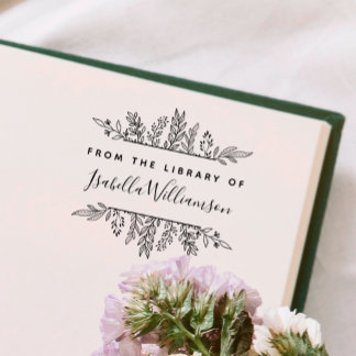 Boho Botanical aus der Bibliothek des Buchzeichens Permastempel