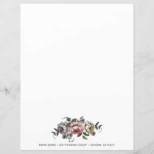 Boho Botanical Floral Pink Personalisiert
