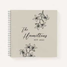 Boho Botanical Guest Book Wedding Notizbuch