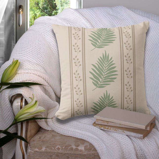 Boho Botanical Square Fashion Pillow Kissen (Von Creator hochgeladen)