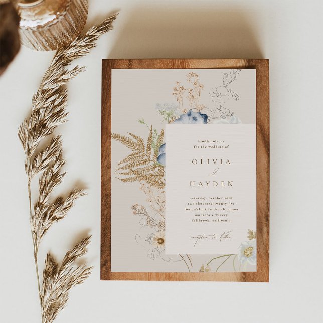 Boho Botanical Wedding Einladung (Von Creator hochgeladen)
