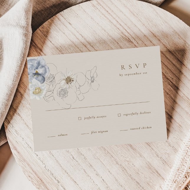 Boho Botanical Wedding RSVP Enclosure Card Karte (Von Creator hochgeladen)