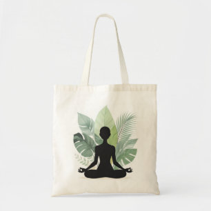 Boho-Botanik-Meditations-Silhouette-Tasche Tragetasche