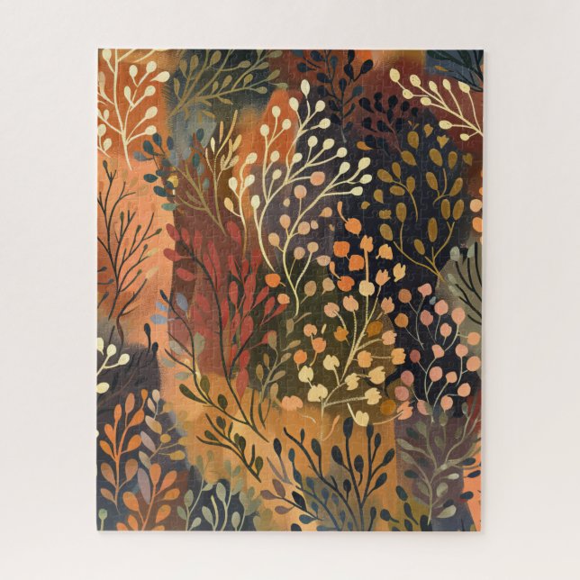 Boho Botanisch Erdiges Floral (Vertikal)