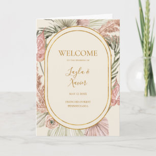 Boho Botanische Elfenbeinküste und geflochtene grü Programm