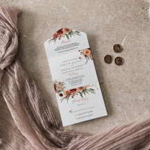 Boho Botanische Herbstblütenhochzeit