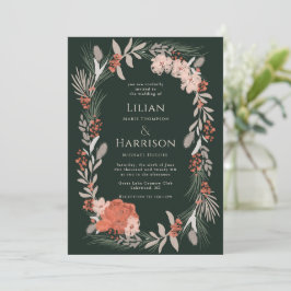 Boho botanische Kranzhütte und Einladung zur Hochz
